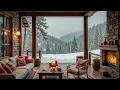 Lagu Cozy Snowy Cabin Jazz | Fireplace Sounds for Focus \u0026 Peace