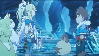 افينيا تنقذ حياة لوت من أحد الفرسان السود مقطع مدبلج من انمي مونستر هنتر الجزء الثاني 