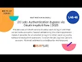 21 1 Lab Authentication bypass via OAuth implicit flow 2023