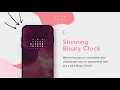 Learn how to use a Binary Clock Stunning widget in Minima KWGT