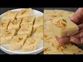 Download Lagu Less Ingredients Suji Barfi | Semolina Barfi Recipe | Eid Special Dessert | Rava Barfi Dessert