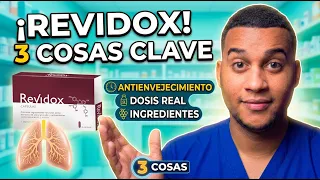 REVIDOX PARA QUE SIRVE | 3 COSAS — Antienvejecimiento, Dosis Real