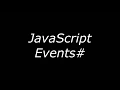 JavaScript Events With Examples