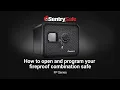 How to Open and Operate a SentrySafe FP Series Combination Safe