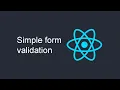 Custom Form Validation in React JS without any package