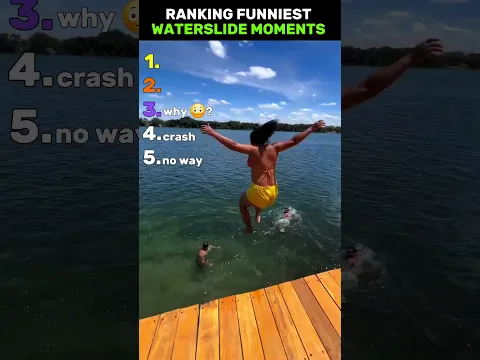 Ranking Funniest Waterslide Moments 😂
