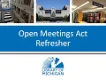 Library Law November 2023 Open Meetings Act Refresher with Clare Membiela