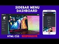 Responsive Sidebar Menu Dashboard Using CSS HTML