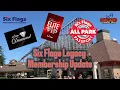 Six Flags Legacy Memberships Update