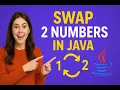 Swap 2 Numbers in Java With Without Third Variable Java Tutorial for Beginners
