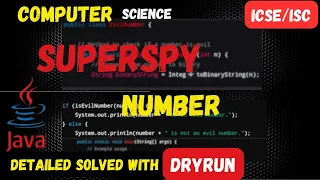 Superspy Number in Java ICSE Class 9 10 Java Programs Made Easy