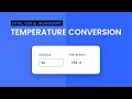 Temperature Converter With HTML CSS and Javascript
