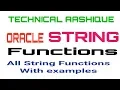 Oracle String functions with example All Oracle string functions