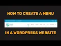 How to Create a Menu in WordPress WordPress Menu Complete Guide