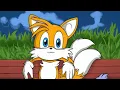 Tails Sits On A Bench