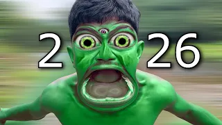 Hulk boy transformation because he was caught by a friend