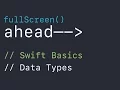 Swift Basics - Data Types