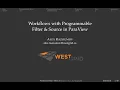 Workflows with Programmable Filter Source in ParaView