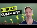 Resume Summary - Bullets and No Fluff