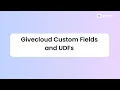 Givecloud Custom Fields and UDFs