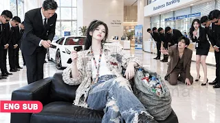 Beggar Girl With Scrap Bag Withdraws Cash; Bank Boss Mocks Her, Unaware She's A Hidden Trillionaire!