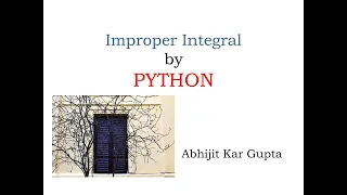 Improper Integral by Python