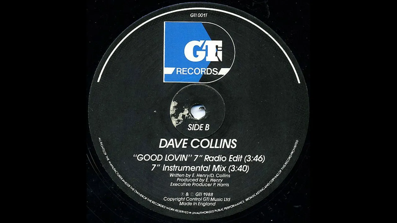 Dave Collins - Good Lovin 7" Instrumental Mix