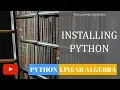 Linear algebra using sympy