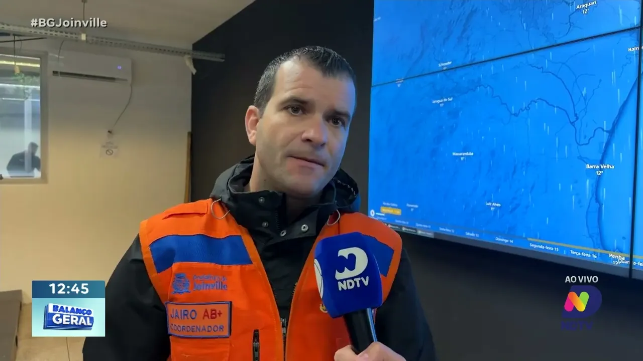 Previsão de chuva em Joinville: alerta da Defesa Civil