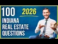 Indiana Real Estate Exam 2026 100 Questions with Explained Answers