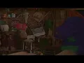 Barney - Let me out of here breaks through the boxes
