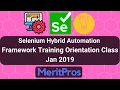 Selenium Hybrid Automation Framework Training Orientation Class Jan 2019