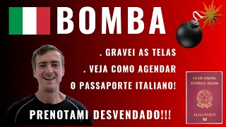 Passaporte Italiano | Bomba: eu gravei um agendamento no Prenotami | Assista e tire todas as dúvidas