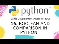 Boolean and comparison in Python