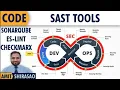 SAST Tools SonarQube ESLint Checkmarx