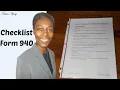 Form 940 Business Tax Checklist