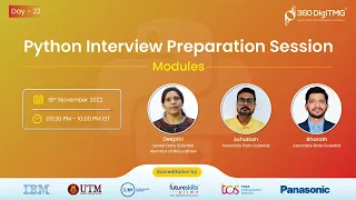 Python Interview Preparation Session Modules Day 22 360DigiTMG