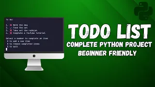 Brilliant Beginner Python Project - Command Line To Do List