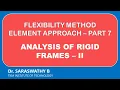 Analysis of Rigid Frames Flexibility Method