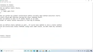 Instance Vs Static Block and methods in Java