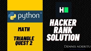 Python Math - Triangle Quest 2