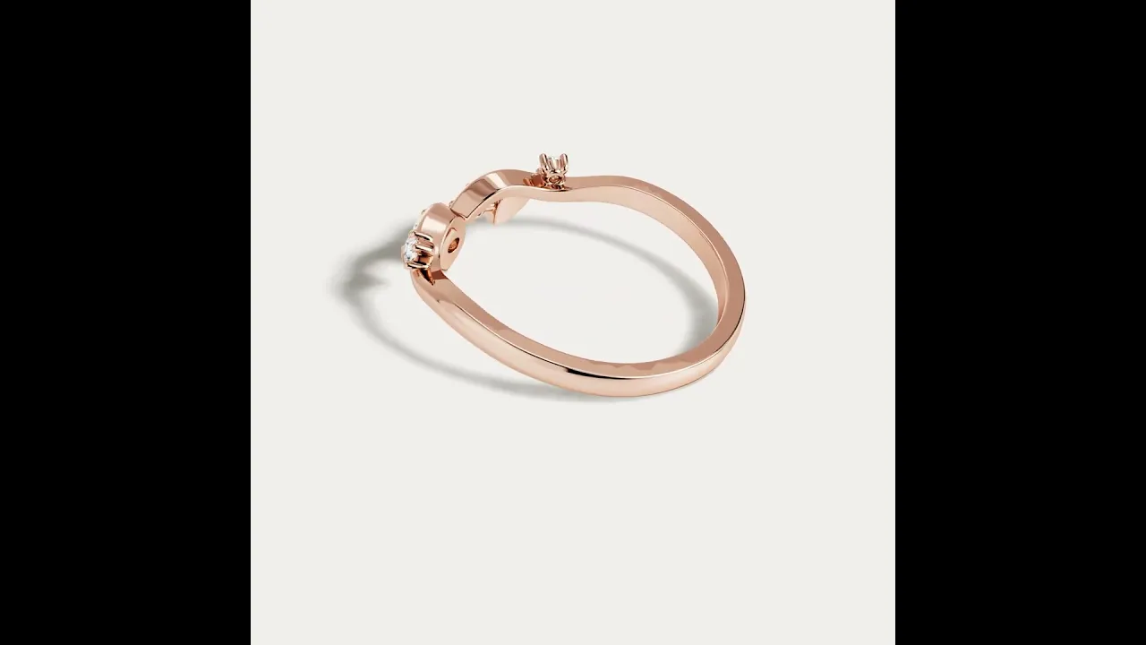 Botanical Leaf Vine Five-Stone Lab Diamond Wedding Band