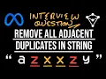 Remove All Adjacent Duplicates In String - LeetCode 1047