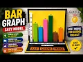 Simplest Bar Graph Model for Math Fair Bar Graph 3D model Math Working Model l maths models
