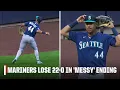 Julio Rodriguez mistakenly throws live ball into stands in 22-0 loss MLB on ESPN