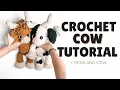 LOW SEW Crochet Cow Highland Cow Step-by-Step Tutorial