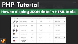 How to Display JSON Data Inside HTML Table with PHP PHP and JSON Tutorial