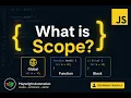 Day 2 - 15 JavaScript Scope Explained Simple Basics Global Function Block Concept