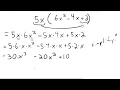 Find a Product Using Distribution 5x 6x 2-4x 2