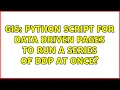 GIS Python script for Data Driven Pages to run a series of DDP at once